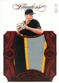 2017 Panini Flawless - Rookie Patches Ruby #RP-TG Tyler Glasnow Front