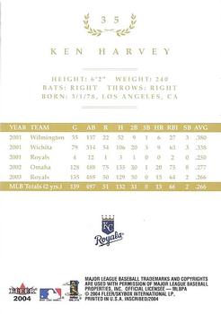 2004 Fleer InScribed - Gold #35 Ken Harvey Back