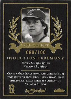2004 Fleer InScribed - Induction Ceremony #1IC Carlton Fisk Front