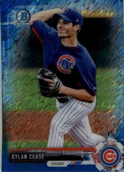 2017 Bowman Chrome Mini - Blue Shimmer Refractor #BCP124 Dylan Cease Front