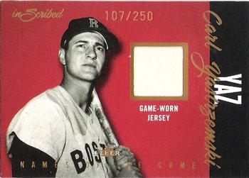 2004 Fleer InScribed - Names of the Game Material Copper #NGJ-CY Carl Yastrzemski Front