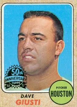 2017 Topps Heritage - 50th Anniversary Buybacks #182 Dave Giusti Front