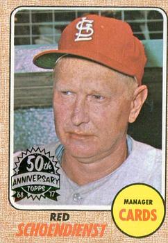 2017 Topps Heritage - 50th Anniversary Buybacks #294 Red Schoendienst Front