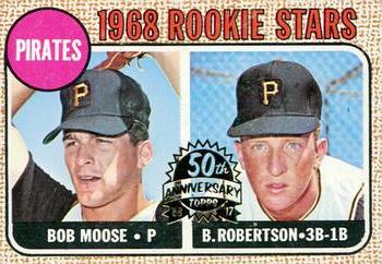 2017 Topps Heritage - 50th Anniversary Buybacks #36 Pirates 1968 Rookie Stars - Moose / Robertson Front
