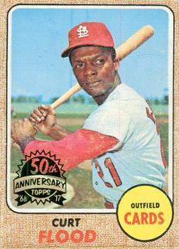 2017 Topps Heritage - 50th Anniversary Buybacks #180 Curt Flood Front