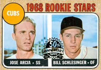 2017 Topps Heritage - 50th Anniversary Buybacks #258 Cubs 1968 Rookie Stars - Jose Arcia / Bill Schlesinger Front