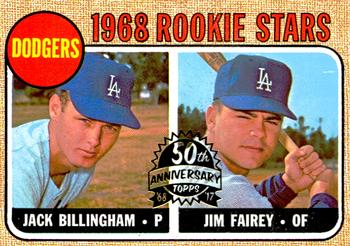 2017 Topps Heritage - 50th Anniversary Buybacks #228 Dodgers 1968 Rookie Stars - Jack Billingham / Jim Fairey Front