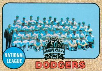2017 Topps Heritage - 50th Anniversary Buybacks #168 Los Angeles Dodgers Front