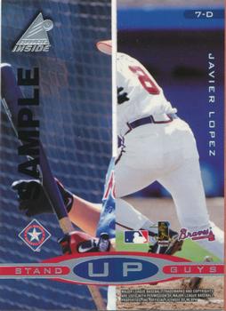 1998 Pinnacle Inside - Stand Up Guys Samples #7-C / 7-D Javy Lopez / Mike Piazza / Charles Johnson / Ivan Rodriguez Back