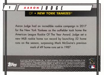2017 Topps On-Demand Rookie Class #1 Aaron Judge Back