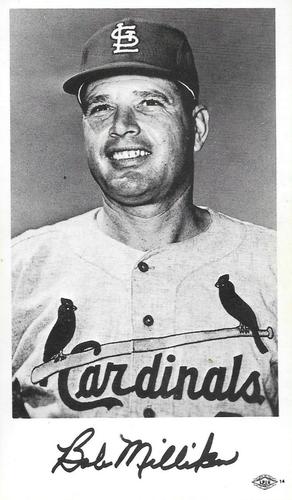 1968 St. Louis Cardinals Photocards #NNO Bob Milliken Front