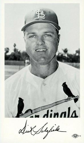 1968 St. Louis Cardinals Photocards #NNO Dick Schofield Front