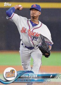 2018 Topps Pro Debut #193 Justin Dunn Front