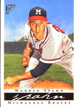 2003 Topps Gallery Hall of Fame #23 Warren Spahn Front