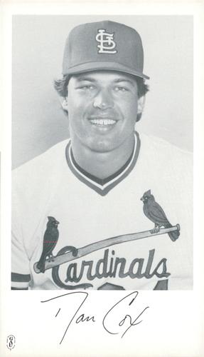 1984 St. Louis Cardinals Photocards #NNO Dan Cox Front