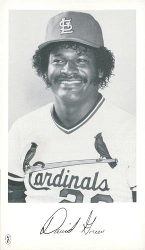 1984 St. Louis Cardinals Photocards #NNO David Green Front