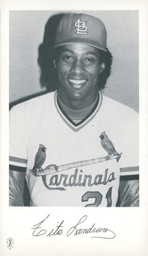 1984 St. Louis Cardinals Photocards #NNO Tito Landrum Front