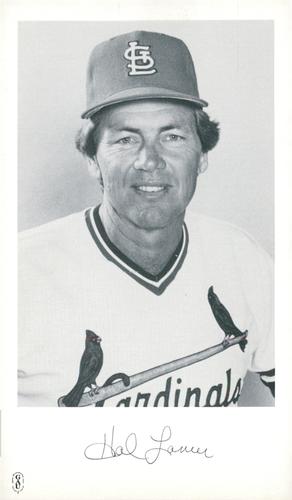 1984 St. Louis Cardinals Photocards #NNO Hal Lanier Front