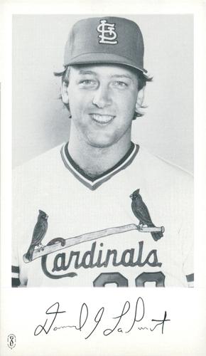 1984 St. Louis Cardinals Photocards #NNO David LaPoint Front
