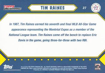 2017 Topps On-Demand MLB All-Star Game #27 Tim Raines Back