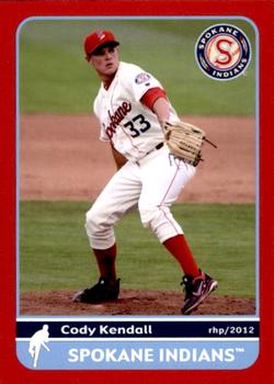 2012 Grandstand Spokane Indians #NNO Cody Kendall Front