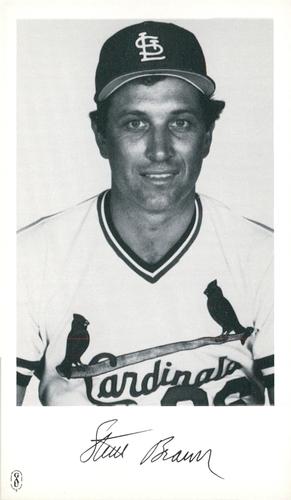 1985 St. Louis Cardinals Photocards #NNO Steve Braun Front
