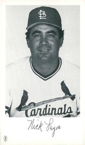 1985 St. Louis Cardinals Photocards #NNO Nick Leyva Front