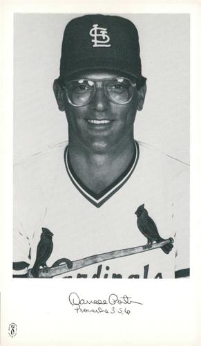 1985 St. Louis Cardinals Photocards #NNO Darrell Porter Front