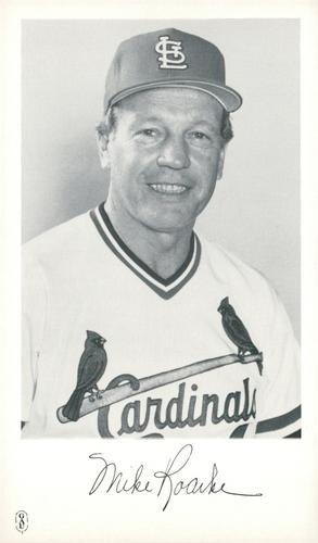 1985 St. Louis Cardinals Photocards #NNO Mike Roarke Front
