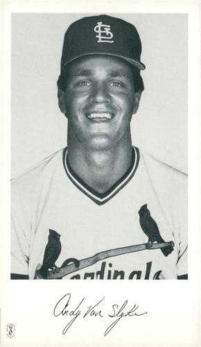 1985 St. Louis Cardinals Photocards #NNO Andy Van Slyke Front