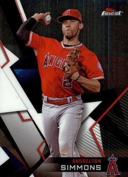 2018 Finest #48 Andrelton Simmons Front