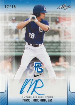 2017 Leaf Perfect Game National Showcase - Blue #BA-MR1 Miko Rodriguez Front