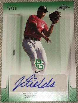 2017 Leaf Perfect Game National Showcase - Green #BA-JF2 Justin Fields Front