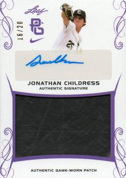 2017 Leaf Perfect Game National Showcase - Patch Autographs Purple #PA-JC1 Jonathan Childress Front