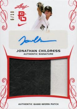 2017 Leaf Perfect Game National Showcase - Patch Autographs Red #PA-JC1 Jonathan Childress Front
