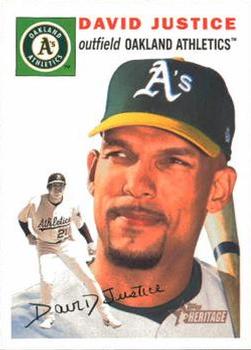2003 Topps Heritage #342 David Justice Front
