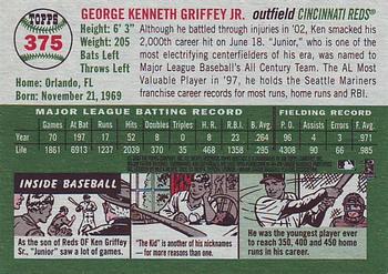 2003 Topps Heritage #375 Ken Griffey Jr. Back
