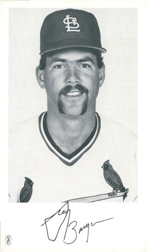 1986 St. Louis Cardinals Photocards #NNO Greg Bargar Front