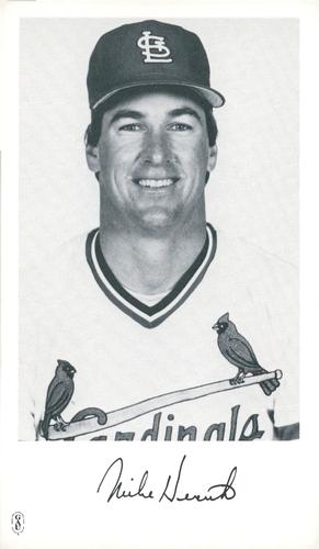 1986 St. Louis Cardinals Photocards #NNO Mike Heath Front
