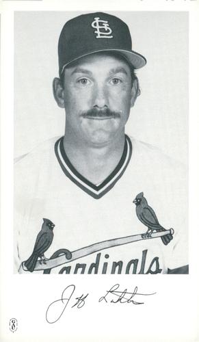 1986 St. Louis Cardinals Photocards #NNO Jeff Lahti Front
