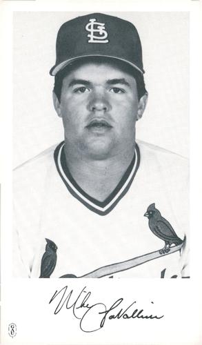 1986 St. Louis Cardinals Photocards #NNO Mike LaValliere Front