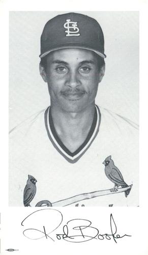 1987 St. Louis Cardinals Photocards #NNO Rod Booker Front