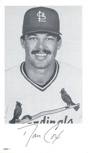 1987 St. Louis Cardinals Photocards #NNO Dan Cox Front