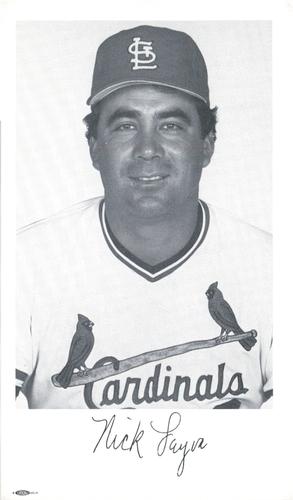 1987 St. Louis Cardinals Photocards #NNO Nick Leyva Front