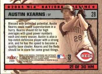 2004 Fleer National Pastime - History in the Making #21HM Austin Kearns Back