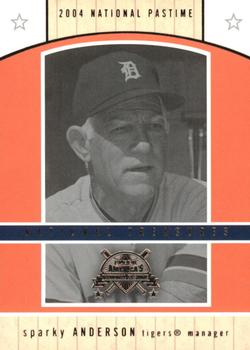 2004 Fleer National Pastime - National Treasures #16NT Sparky Anderson Front