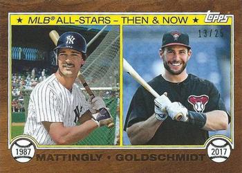2017 Topps On-Demand MLB All-Star Game - Then & Now Walnut #D3W Don Mattingly / Paul Goldschmidt Front