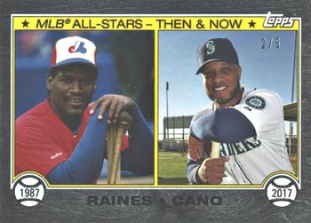 2017 Topps On-Demand MLB All-Star Game - Then & Now Black #D7B Tim Raines / Robinson Cano Front
