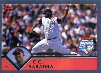 2003 Topps Opening Day #143 CC Sabathia Front