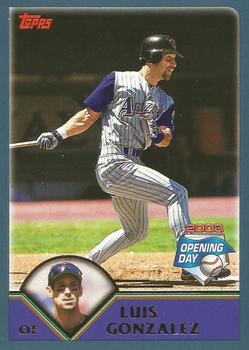 2003 Topps Opening Day #77 Luis Gonzalez Front